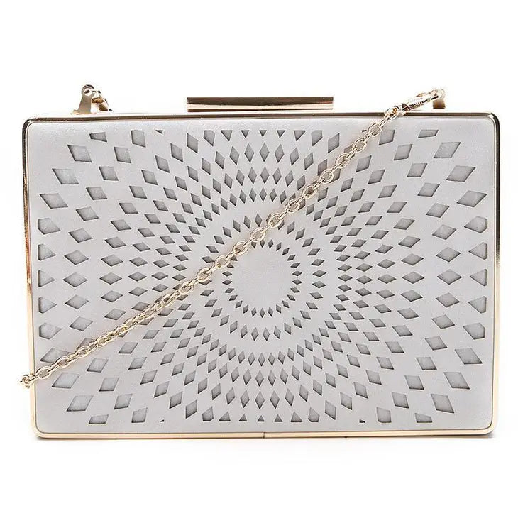 Laser Cut Box Clutch