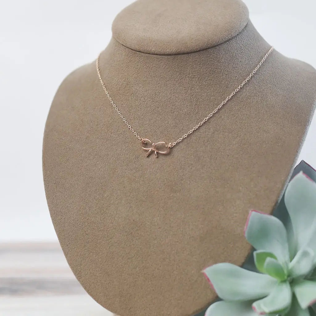 Delicate Bow Necklace